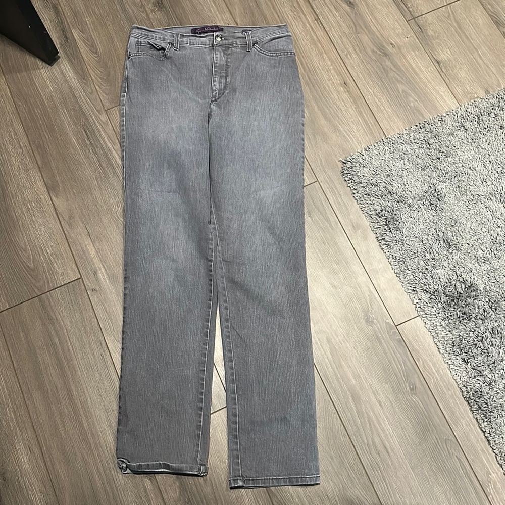 Gray wash jeans